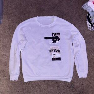 White Graphic Men's Sweater